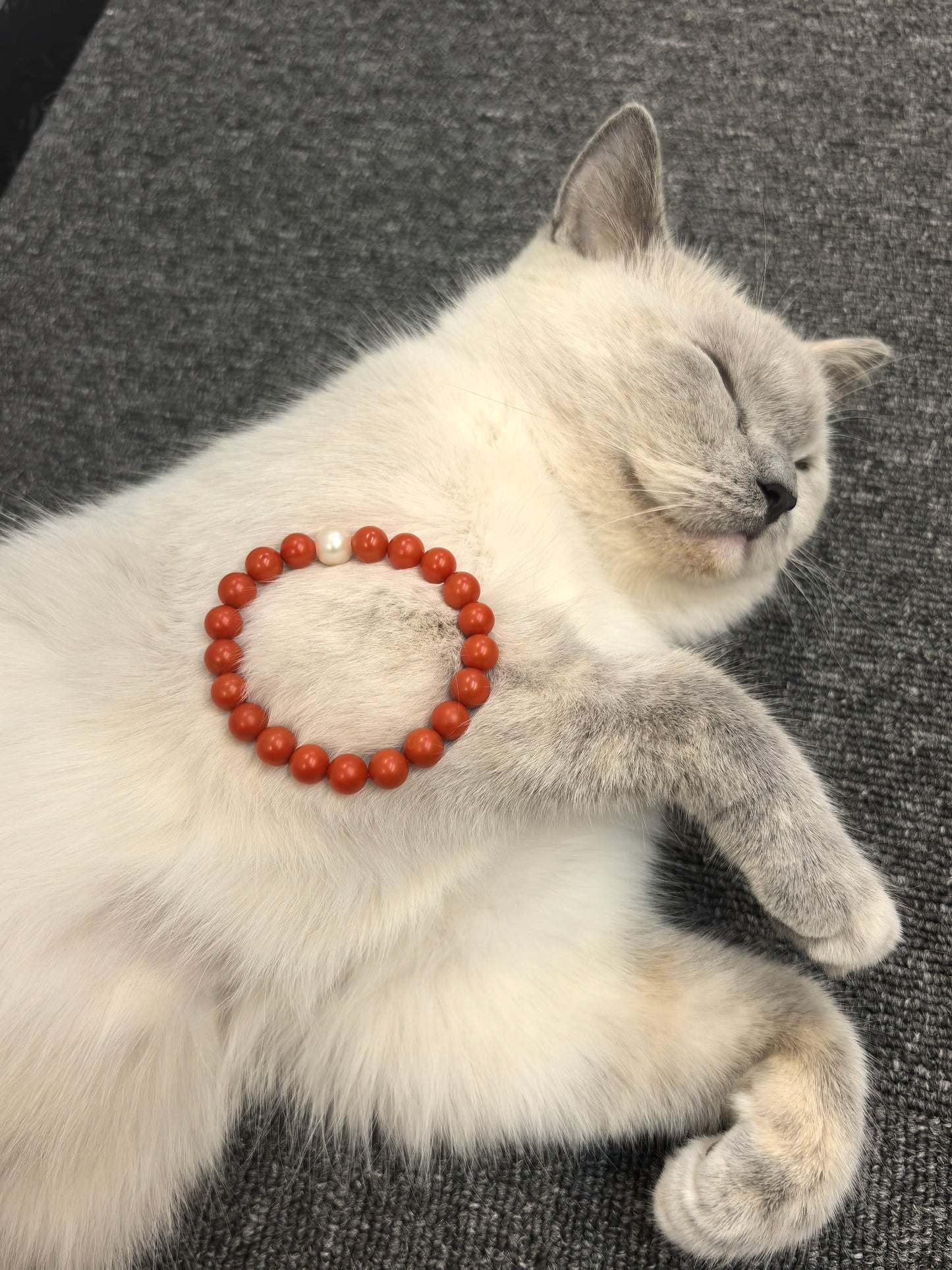 South Red Agate Bracelet – Persimmon Red Grade