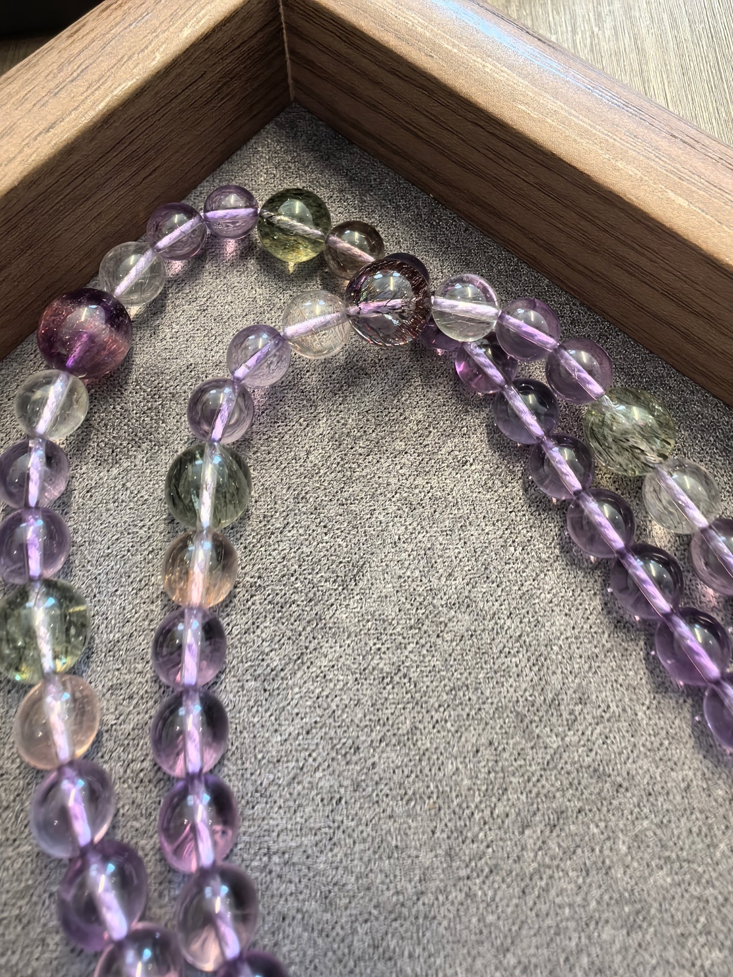 Donghai AAA Amethyst Bracelet – 100 % Natural Deep-Purple 8 mm Beads | Stress-Relief & Intuition Crystal | Waterproof Stretch