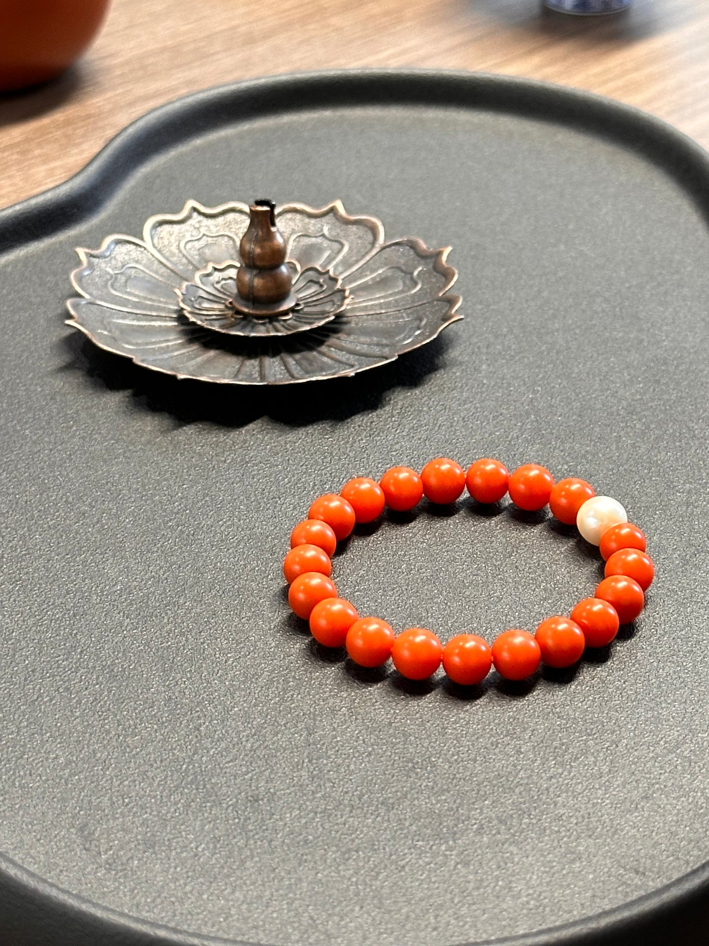 South Red Agate Bracelet – Persimmon Red Grade